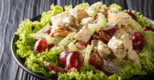 Rotisserie Chicken Salad with Pecans, Celery and Grapes