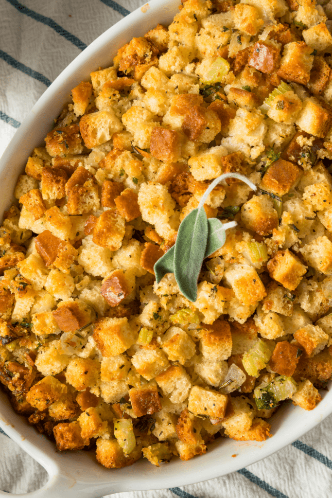 Thanksgiving Stuffing with Sage and Butter