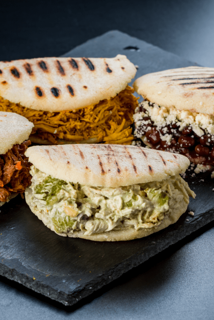 Assorted Arepas with Different Stuffing