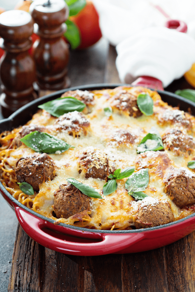 Cheesy Meatballs Casserole