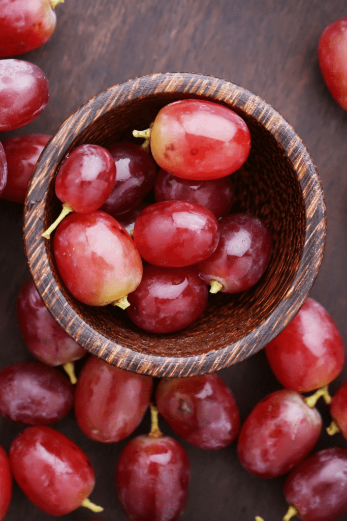 Fresh Grapes in a Bowl