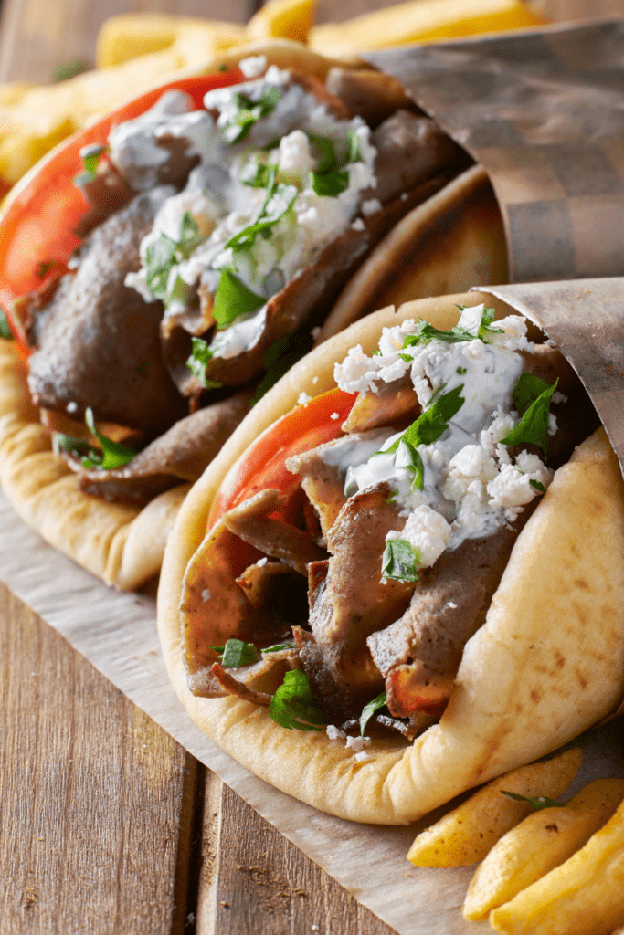 Gyros with Shaved Lamb