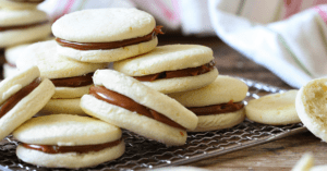 Homemade Alfajores with Dulce De Leche