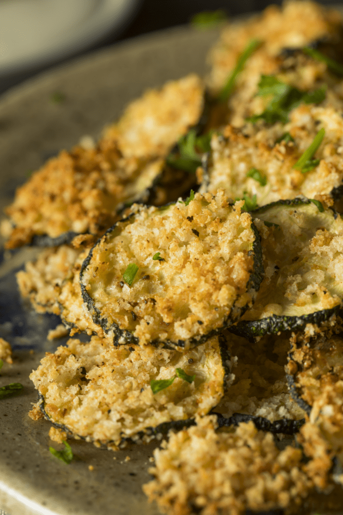 Homemade Breaded Baked Zucchini Chips