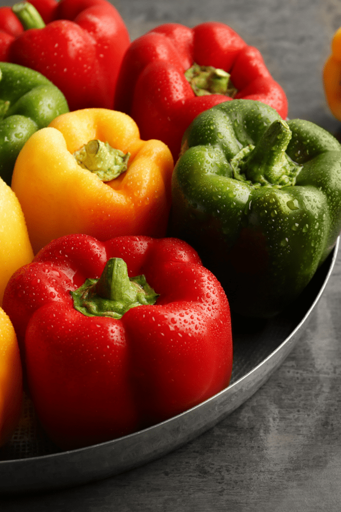 Red, Green, and Yellow Bell Peppers