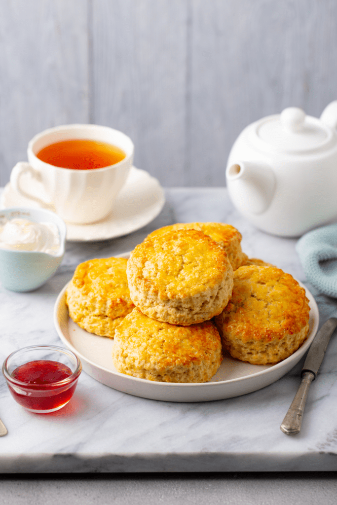 Scones with Clotted Cream and Tea