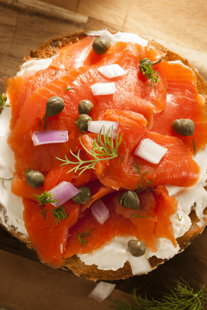 Bagel with Salmon Lox