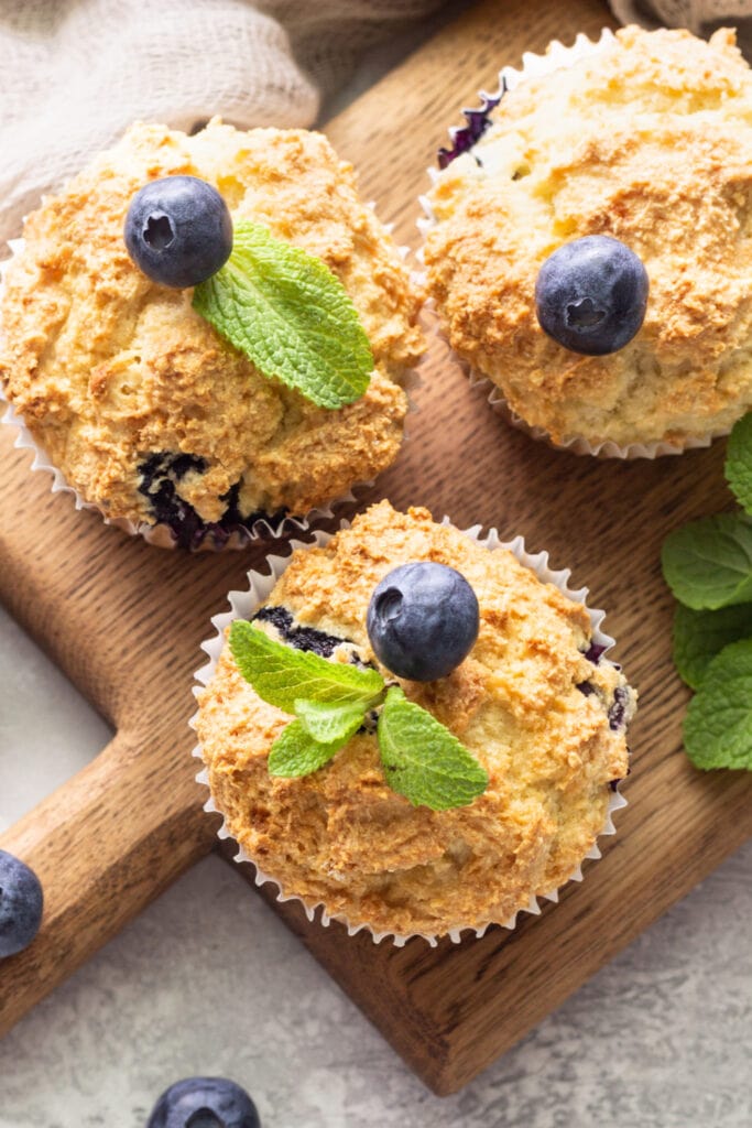 Blueberry Muffins with Fresh Blueberries