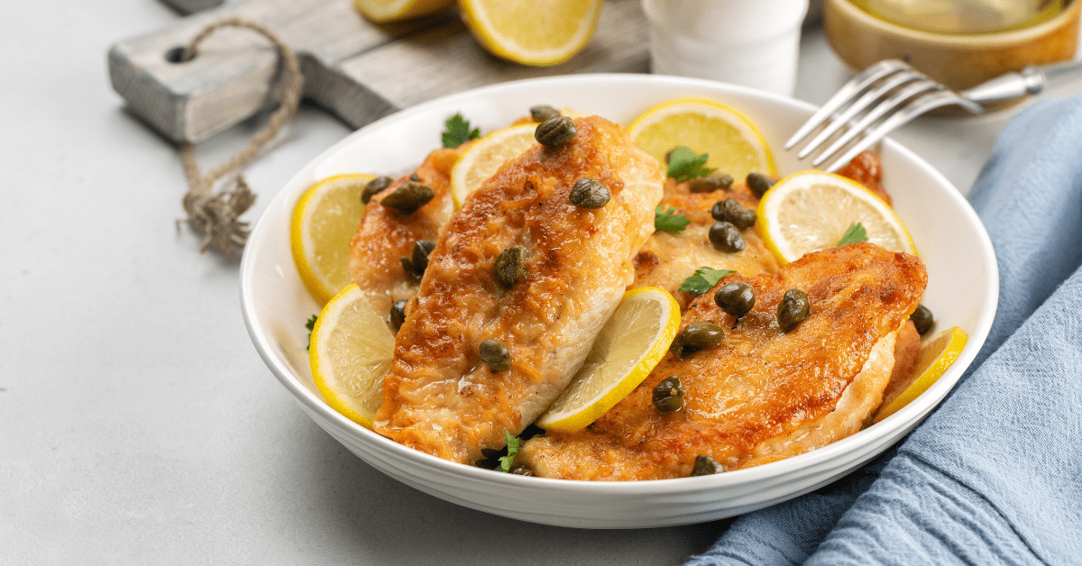 Bowl of Chicken Piccata