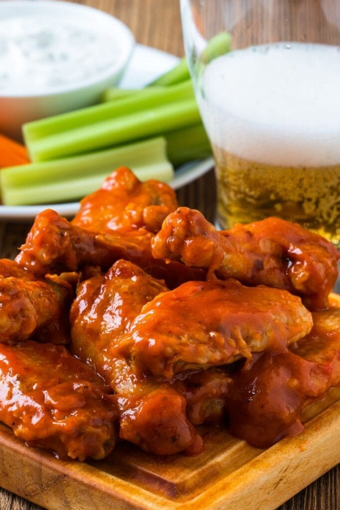 Buffalo Chicken Wings with Beer