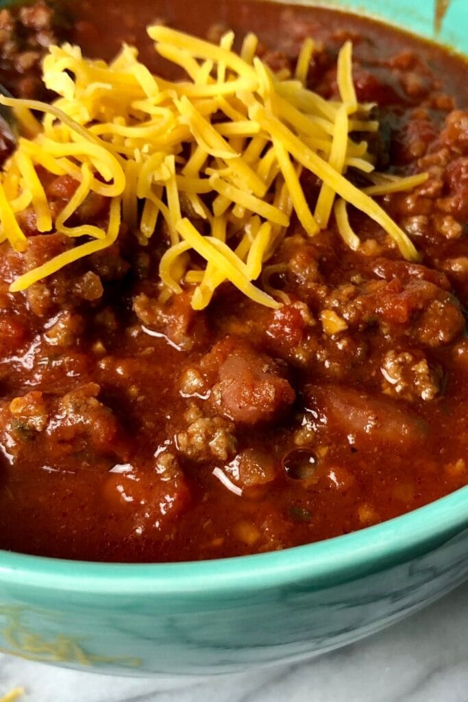 Chili Dip with Cheese