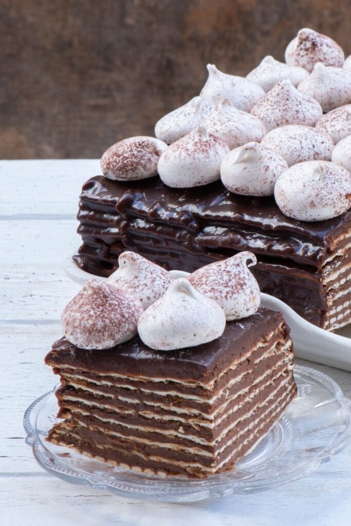 Homemade Chocolate-Matzo Layered Cake