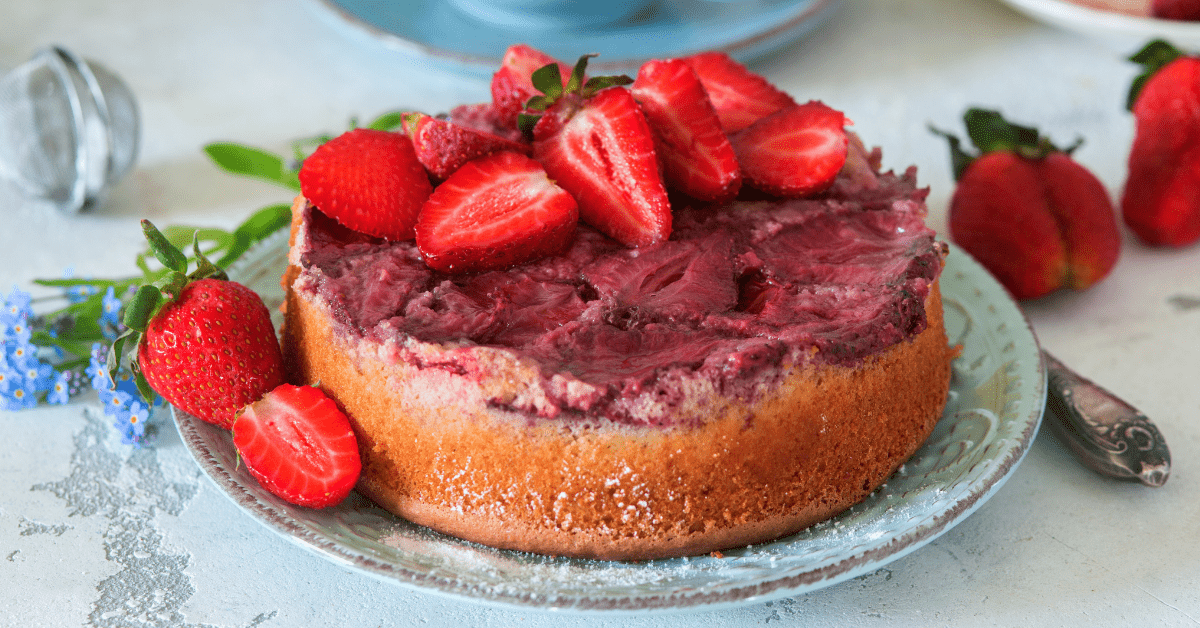 Homemade Strawberry Upside Down Cake