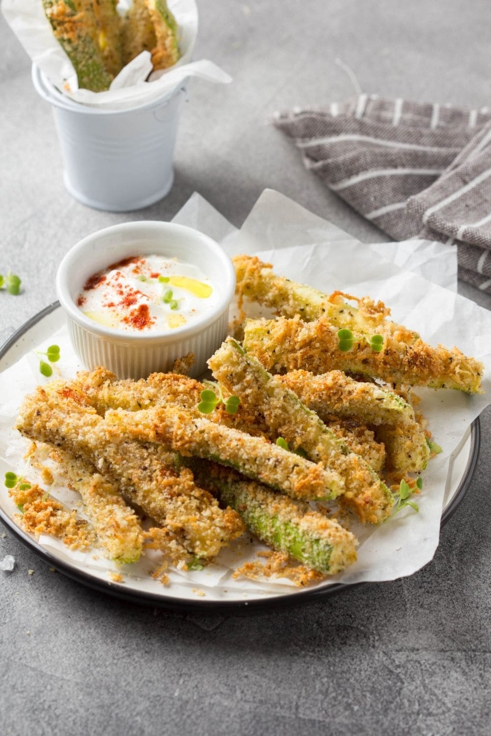 Roasted Zucchini with Bread Crumbs