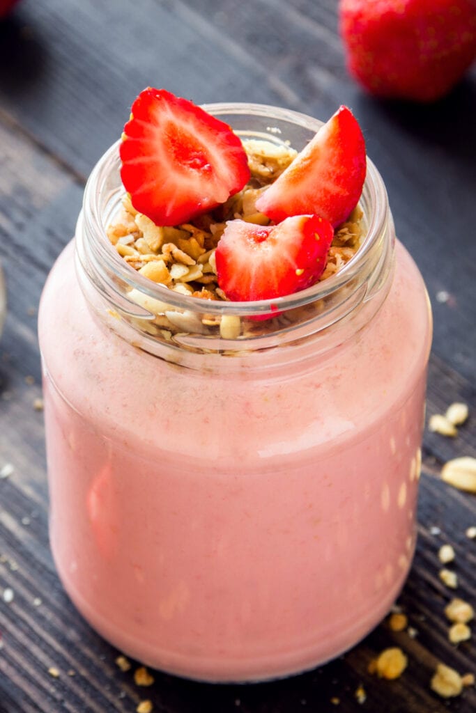 Strawberry Banana Granola Parfait