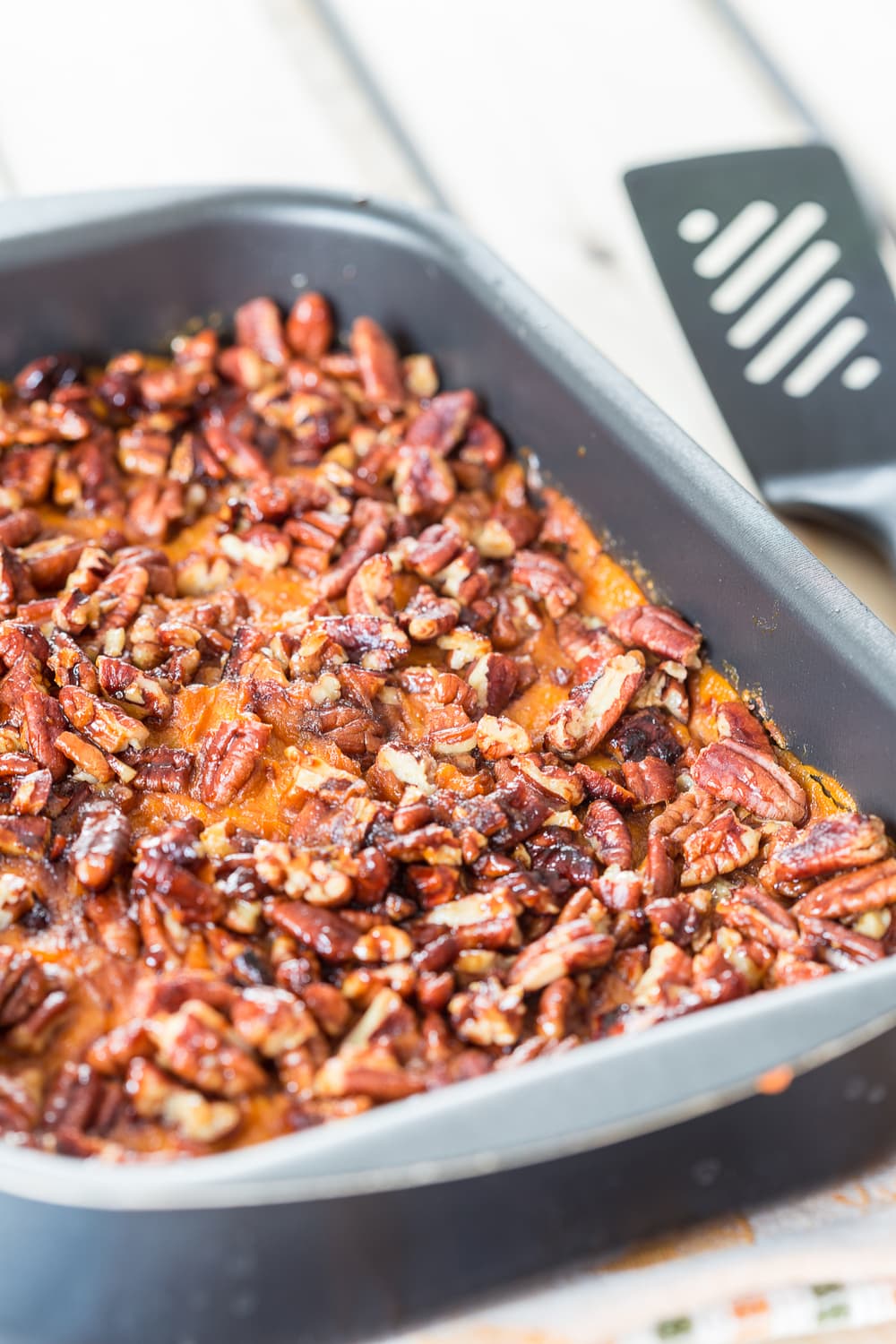 Sweet Potato Casserole with Pecan Nuts