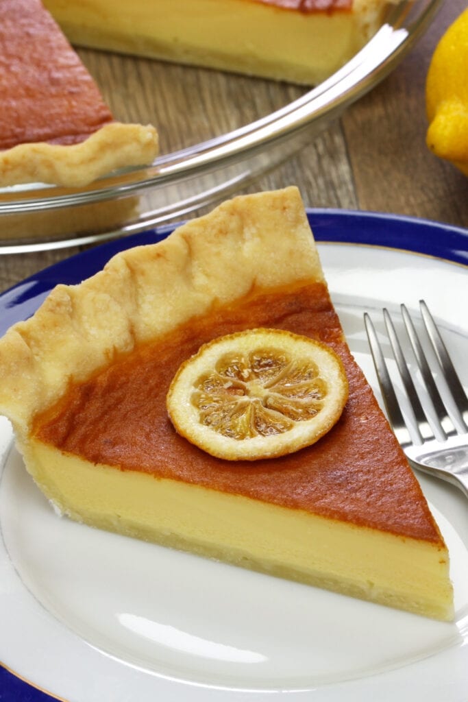 Buttermilk Pie with Lemon