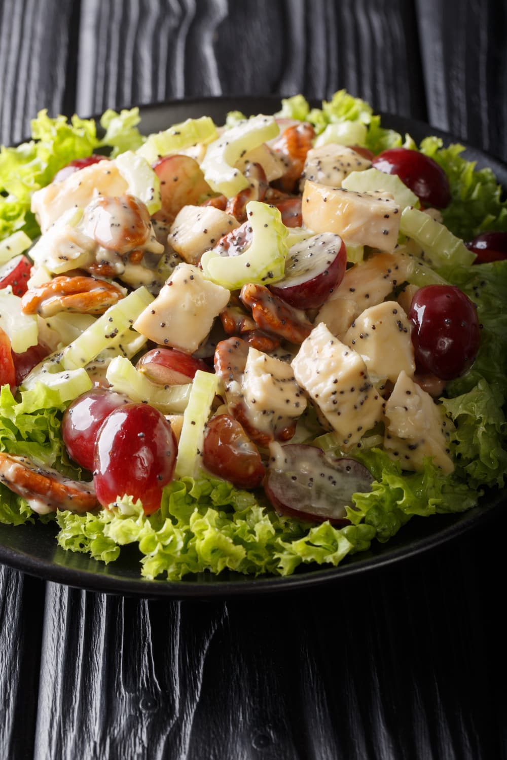 Chicken Breast Salad with Celery, Chicken and Grapes