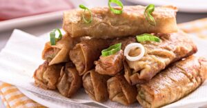 Filipino Pork Spring Rolls with Onions