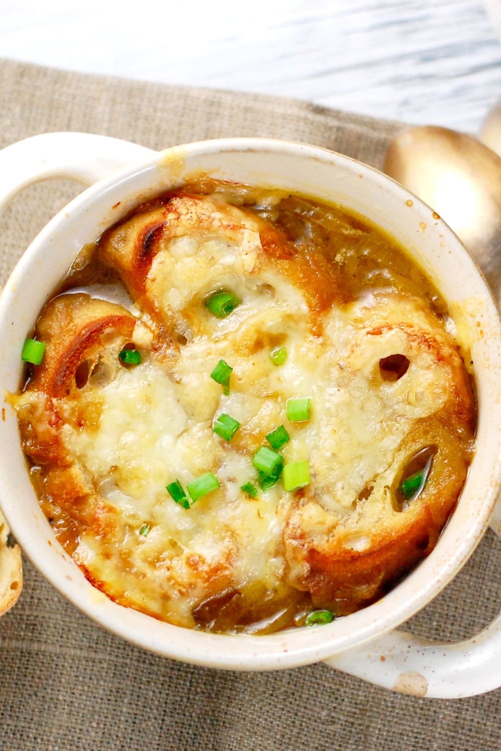 Bowl of Homemade French Onion Soup