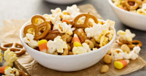 Homemade Snack Mix in a Bowl