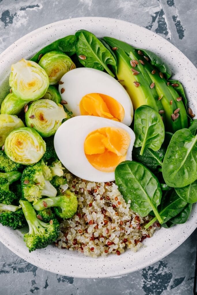 Vegetable Bowl with Eggs