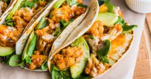 Vegetarian Tacos with Cauliflower, Avocados and Cilantro