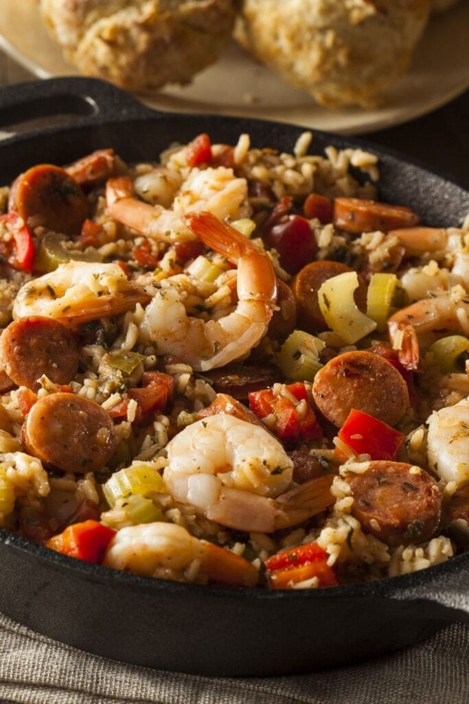 Cajun Jambalaya with Sausage and Shrimp