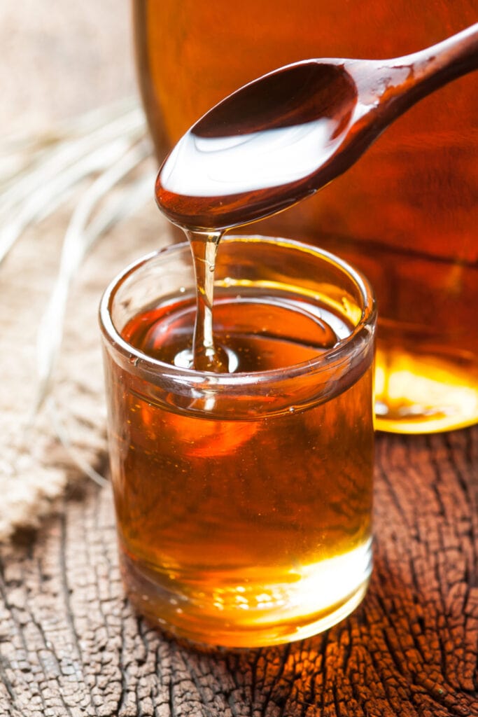 Maple Syrup in a Glass
