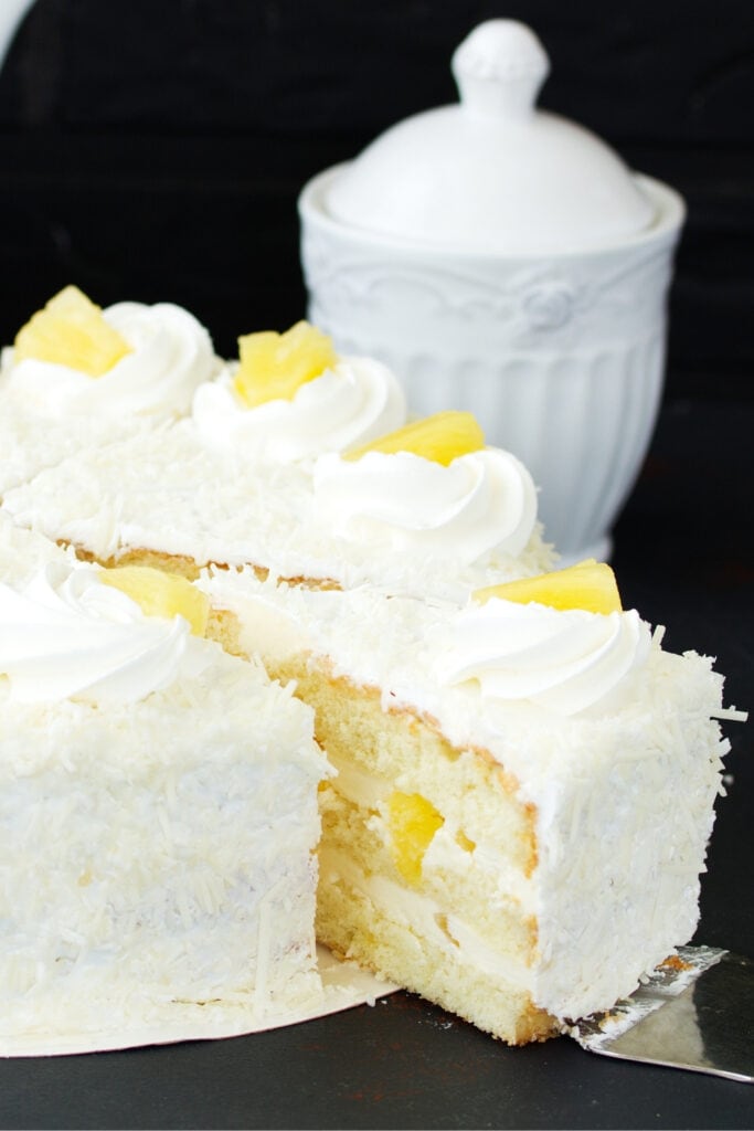 Pineapple Cake with Shredded Coconut