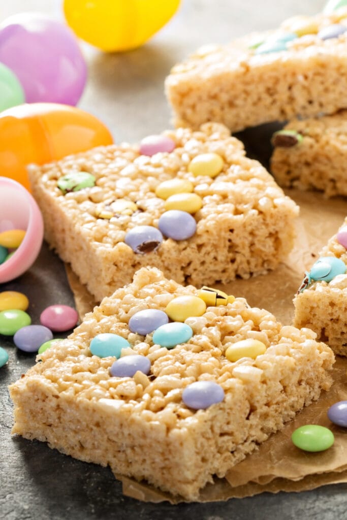 Rice Krispies with Chocolate Candies