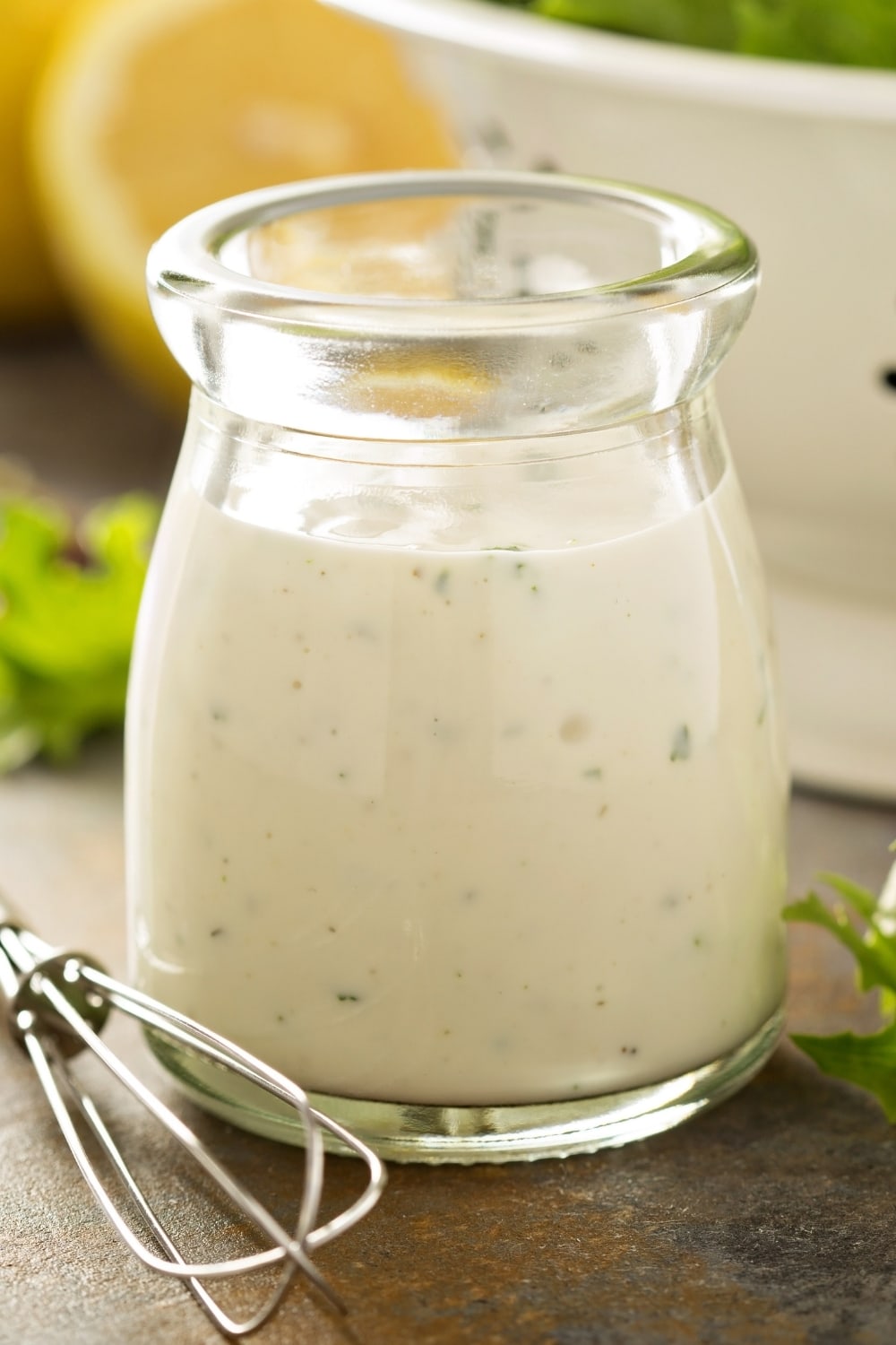 Salad Dressing in a Small Jar