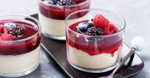 Sweet Panna Cotta Dessert