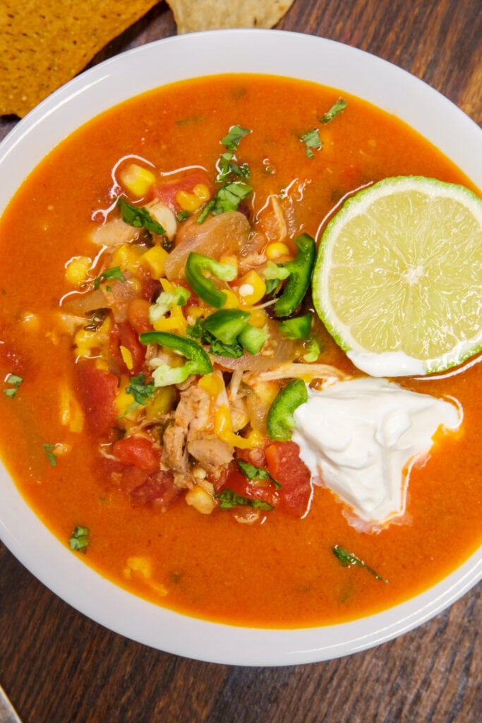 Taco Soup with Hot Peppers