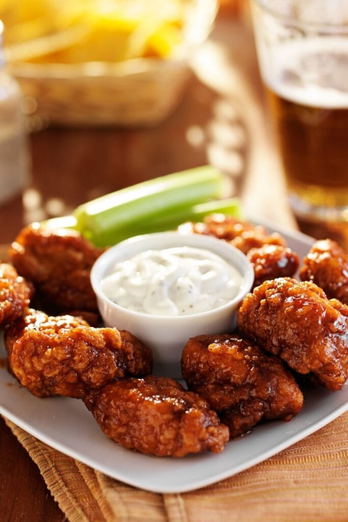 BBQ Chicken Wings with Ranch Sauce