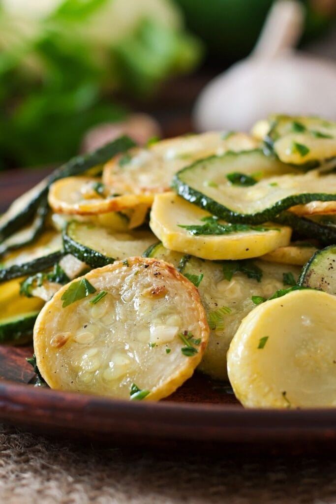 Courgette Salad with Herbs and Garlic