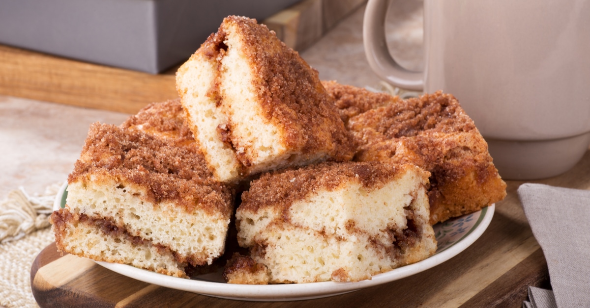 Homemade Cinnamon Swirl Coffee Cake