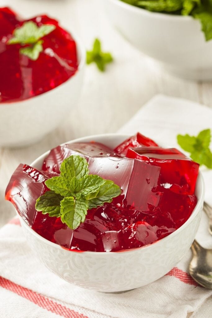 Homemade Jello in a Bowl