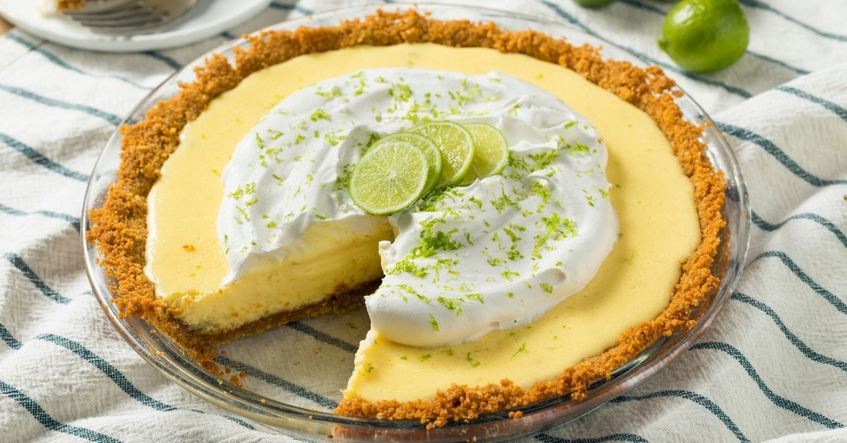 Homemade Sliced Key Lime Pie