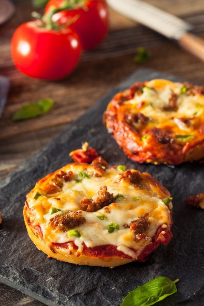 Oven Toasted Pizza Bagels