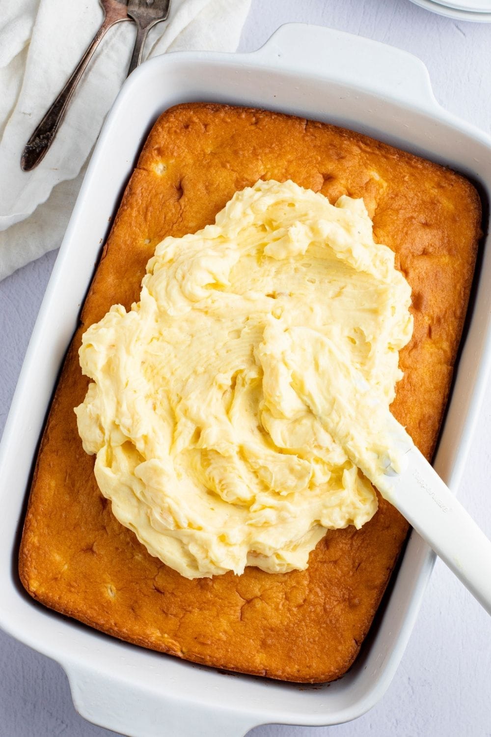 Pineapple Dream Cake with Pineapple Cream Frosting