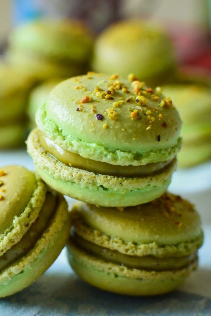 Pistachio French Macarons