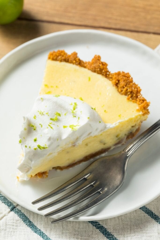 Sliced Key Lime Pie