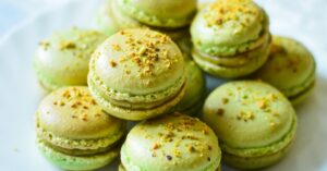 Sweet Pistachio French Macarons