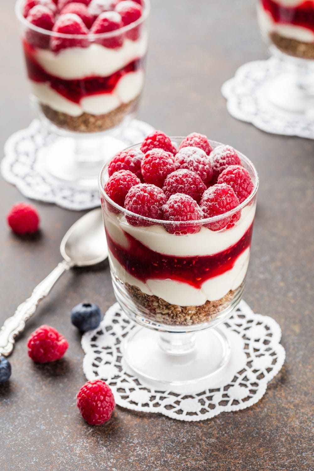 Blueberry and Strawberry Trifle