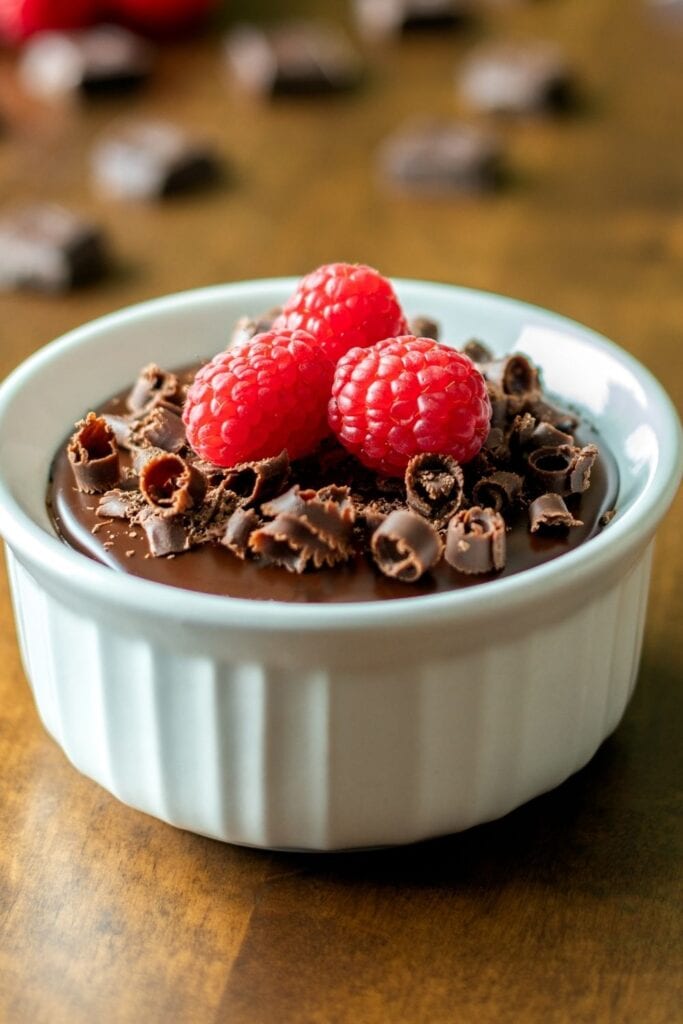 Decadent Chocolate Mousse Cake in a Small Container