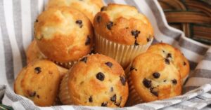 Homemade Mini Chocolate Chip Muffins