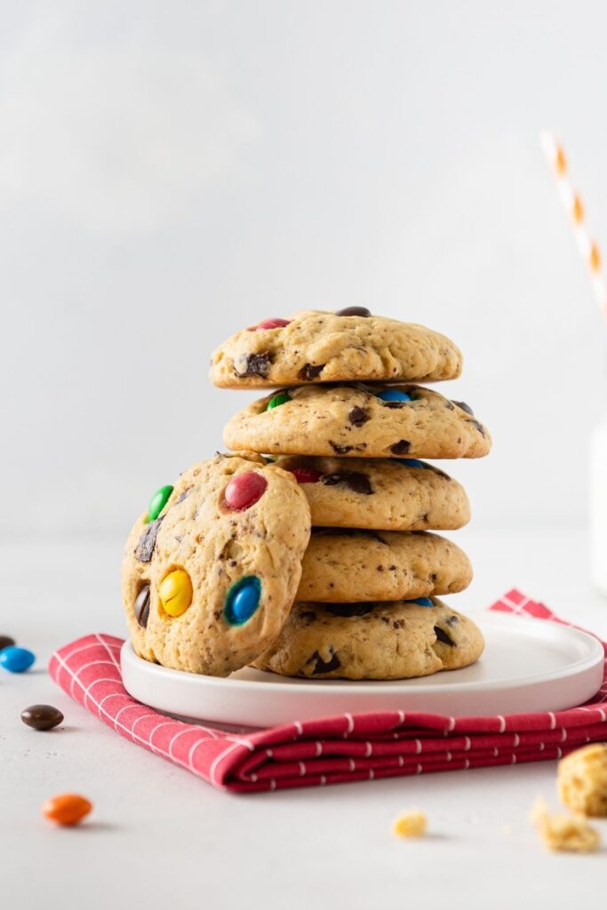 Homemade Sweet Cookies with Colorful Candies