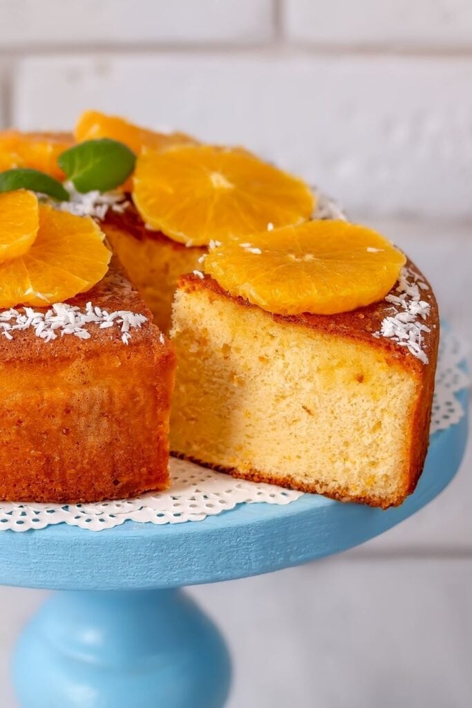 Orange Butter Cake with Fresh Oranges