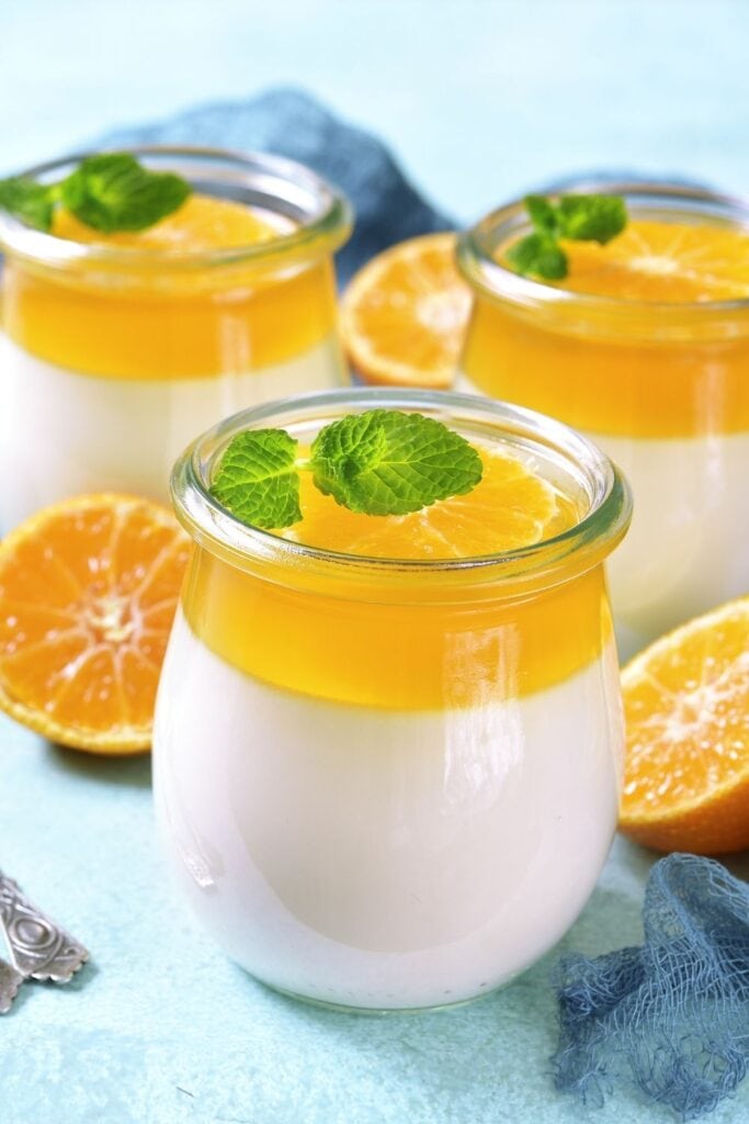 Panna Cotta with Orange Jelly